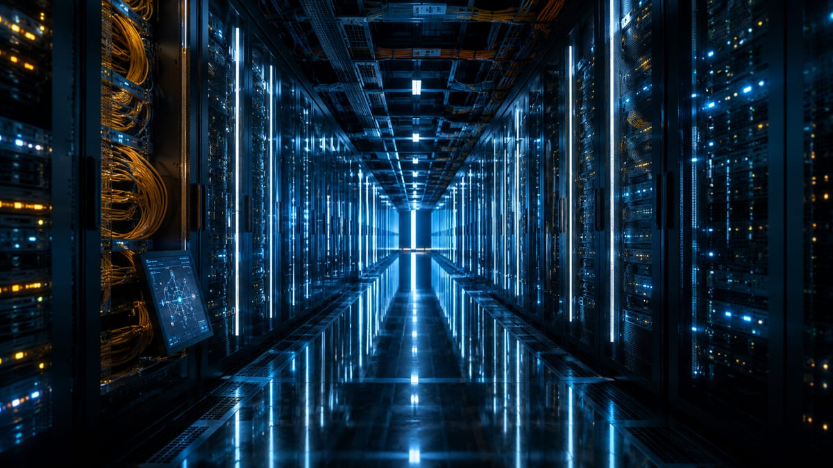 AI 数据中心机房走廊